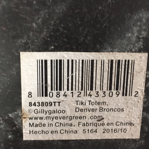Gillygaloo Denver Broncos tiki totem - Picture 8 of 8
